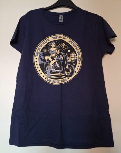Water, T-shirt Womens, S, Navy